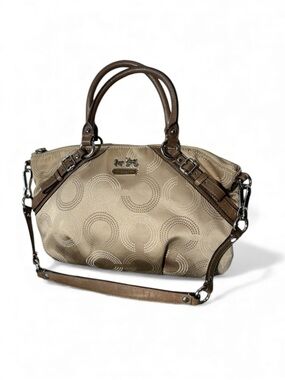 Coach Madison Dotted Op Art Sophia Satchel Shoulder Bag 15935